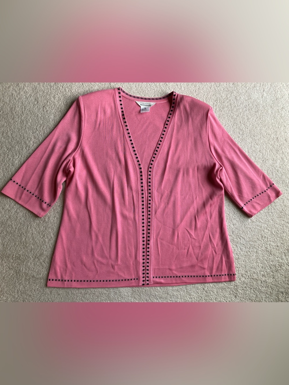 misook open cardigan
